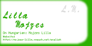 lilla mojzes business card